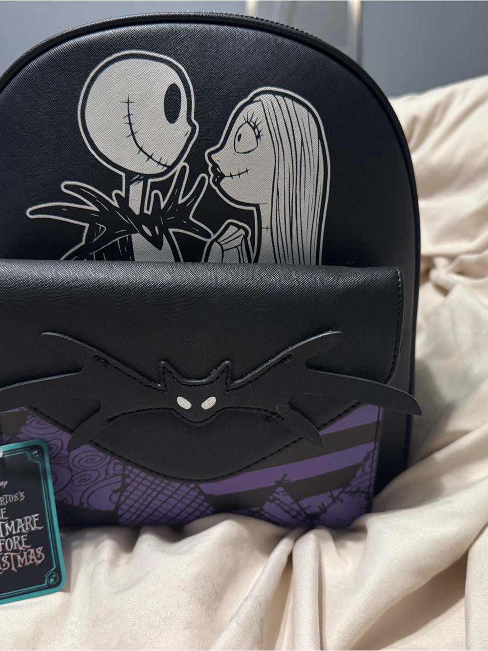 Bioworld Black & Purple Nightmare Character Backpack - Picture 2 of 3